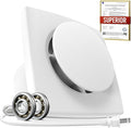 Bathroom Exhaust Fan with Switch, 2600RPM Upgraded Exhaust Fan 35dB Low Noise IPX4 Waterproof Household Ventilation Fans, Energy Saving Vent Fan for Attic Basement Garage Washroom V112A23