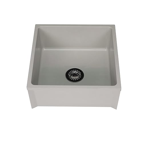 Zurn Z1996-24 Z1996 24" x 24" Mop Basin with PVC Drain Assembly