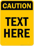 Custom Caution Sign, OSHA Sign, 36x48 Inches, Rust Free DiBound, Fade Resistant, Made in USA by My Sign Center