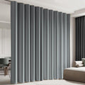 Room Divider Blackout Curtain Track Curtains Wall Dividers Panels Screen for Living Rooms Bedroom Office Privacy Partition Separation, W180 × L96 Inch,1 Panel, Light Grey