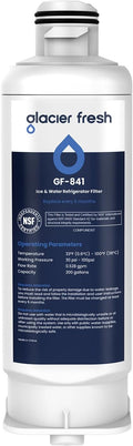 GLACIER FRESH Replacement for DA97-17376B Refrigerator Water Filters, HAF-QIN, HAF-QIN/EXP, DA97-08006C, RF23M8070SG, RF23M8070SR, RF23M8090SG, RF23M8090SR, RF23M8570SR, RF23M8590SG (1 Pack)