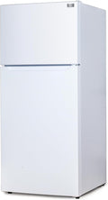 BLACK+DECKER 18.1 Cu. Ft. Top Mount Refrigerator with Ice Maker, 2-Door Refrigerator with Top Freezer, Freezer with Icemaker and Adjustable Temperature Control, ENERGY STAR, BR1810HIMW, White