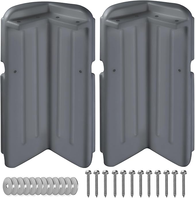 Dock Bumpers Dock Corner Bumper Fender Marine Boat Dock Bumpers for Edge Corner,Inflatable Dock Protection,Soft UV-Resistant Marine-Grade Vinyl,Stainless Steel Mounting Hardware Included,8"x16"