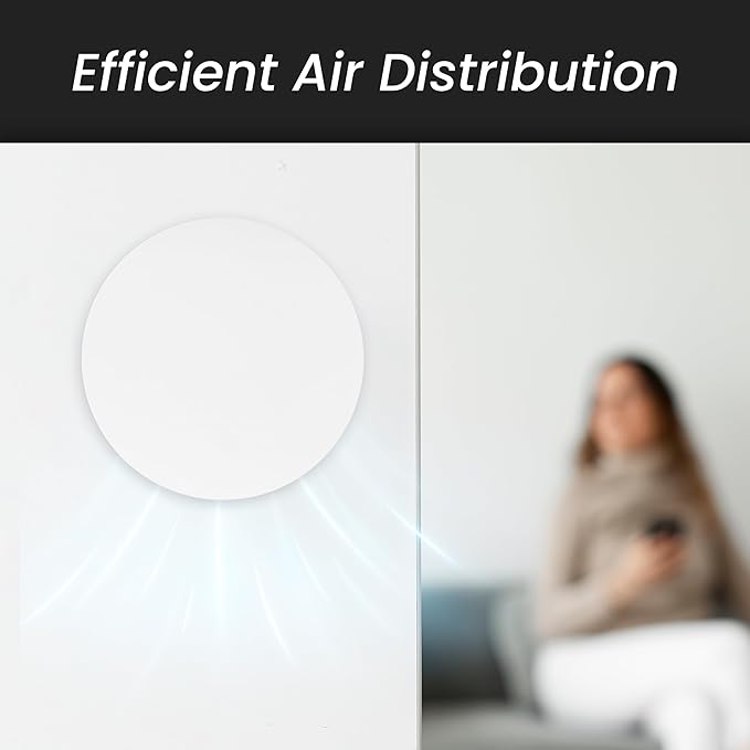 Repa Market 6" Inch Round Plastic Air Vent Diffuser – HVAC Duct Air Intake and Exhaust Circular Vent Cover - Adjustable Vent for Home - Wall Airflow Diffuser - Round Ceiling Diffuser - AC Vent