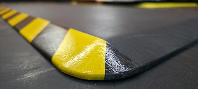 Rhino Mats, Anti-fatigue Mat Industrial, Ergonomic Safety Yellow Floor Mat, 3’ x 5’, Non-Slip Workstation Industrial Floor Mat for Back Pain