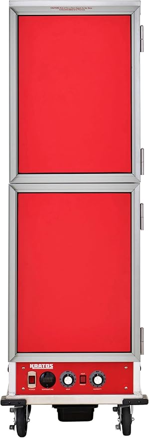 Kratos Full Size Commercial Insulated Holding and Proofing Cabinet with Solid Dutch Doors, Holds 36 Full Size Sheet Pans, 120V, 1440W (28W-603)