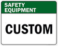 Custom Safety Equipment Sign, Ansi Sign, Osha Compliant, 24x30 Inches, Rust Free .063 Aluminum, Fade Resistant, Made in USA by My Sign Center