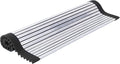 304 Stainless Steel Rollable Cutting Board – Space-Saving Over-the-Sink Workstation for RVs and Small Kitchens – Rust-Proof Heat Resistant Dishwasher Safe Non-Slip Multi-Use Prep Mat (20.6" L x 13" W)