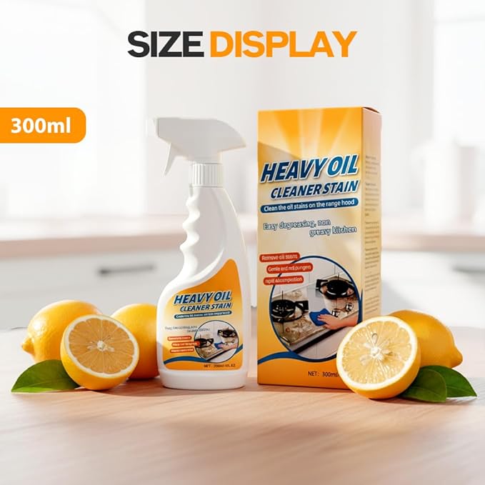 Heavy Oil Multi Purpose Cleaner Stain, Effective Multi-Purpose Cleaner with Kitchen Cleaning Sponges for Household, Oven, Stove, Range Hood, Sink, Heavy Oil Cleane (1PCS)