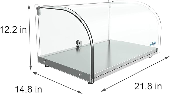 KoolMore DC-1C Bakery Display Case, 0.88 Cu. Ft - 1 Shelves, Clear