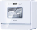 AIRMSEN Large Slim Countertop Dishwasher with Complete 2-Level Rack, Portable Dishwashers with 5L Built-in Water Tank, 3-Spray Arms & 12H Delay Start, No Hookup Needed, A01