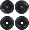 Trailer Ramp Door Rubber Bumpers - 2.5" Round Rubber Bump Stops for Cargo Trailer Doors, RV Doors & Truck Tailgates (Black, 4 Pack)