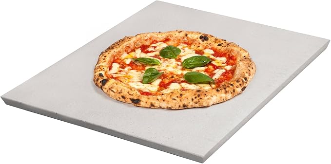 FibraMent-D Premium 20" x 15" x 3/4" Rectangle Pizza Stone, Perfect for Home Ovens - Commercial Grade Delivering Superior Heat Retention and Even Cooking - Ranked 'BEST OVERALL PIZZA STONE'