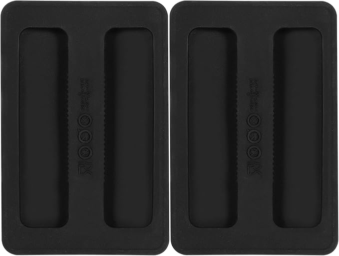 2Pcs Toaster Cover 2 Slice Silicone Toaster Dust Covers Black Bread Machine Cover Silicone Toaster Lid Bread Maker Top Cover Sandwich Machine Part Accessories