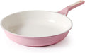 SENSARTE Nonstick Ceramic Frying Pan 10-Inch, Healthy Non Toxic Skillet, Induction Compatible Omelet Pan with Heat Resistant Handle, PFAS-Free, Pink