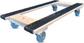 Made in USA Premium Solid Oak Furniture Dolly - 18"x36" H-Frame w/Non-Slip Grip, 3.5" Non-Marking Wheels, Heavy-Duty 1000 lbs Capacity (18"x36" Solid Oak Dolly)