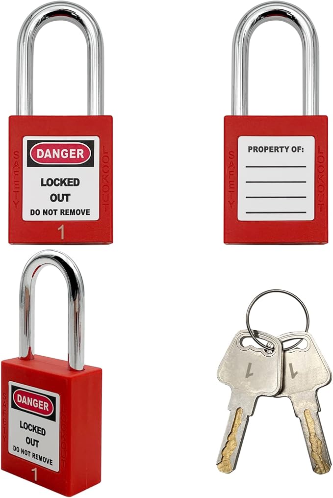 Lockout Tagout Locks, Safety Padlocks, Loto Locks Keyed Differently Lock Out Tag Out Device Plastic