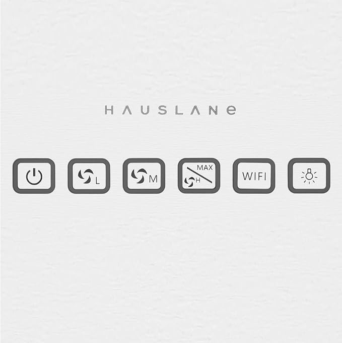 Hauslane Range Hood Insert 30 Inch, Hood Vent for Kitchen| HauSMART™ App & Voice Control |4-Speed Fan, LED GU10 Lights | Dishwasher-Safe Baffle Filters, Stainless Steel Ducted|Ductless Range Hood