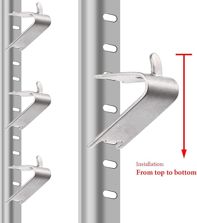 Hotop 32 Pieces 920158 Refrigerator Shelf Clips Freezer Cooler Shelf Support Commercial Replacement Rack Clips Buckles for Fridge Parts