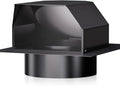 Hon&Guan 6 Inch Roof Vent Cap，Upgraded Airflow Roof Vents for Houses Watertight Galvanized Steel Roof Exhaust Vent for Ventilation System-with Damper