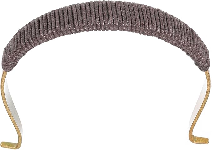 uxcell Metal Tea Pot Handle External Buckle Teapot Rope Wrapped U-Shape Handle Replacement for Span 3.5-4.5 Inch Ceramic Pottery Teapot Kettle Accessories Supplies, Gold/Brown