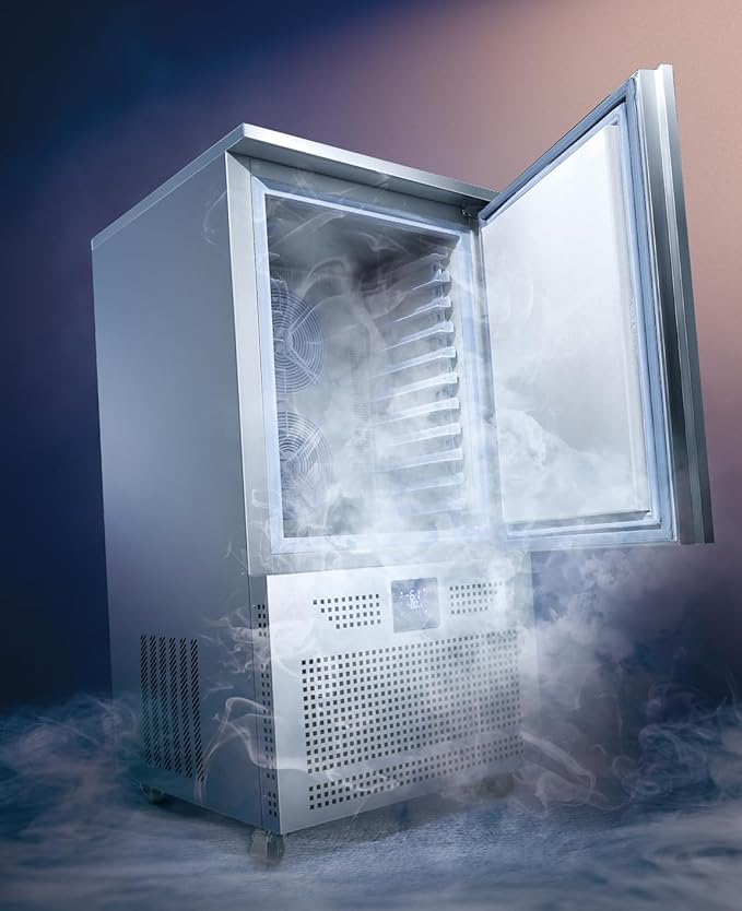 Kolice Commercial Heavy Duty 15 Trays Bakery Shock Freezing Blast Chiller & Freezer, Chest Freezer, Frozen Dough Blast Fridge for Hotel,Restaurant,Bakery -Lowest Temp. -40°F(-40°C) (15 trays)
