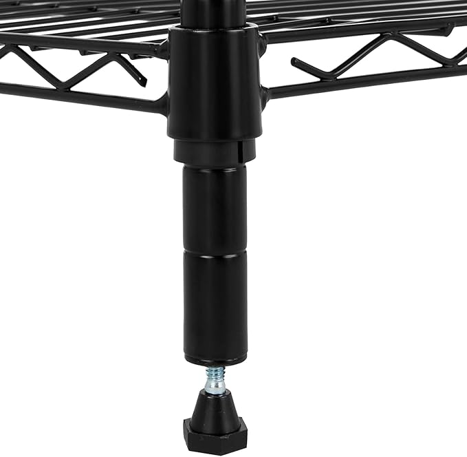 Amazon Basics 5-Shelf Steel Wire Rack Storage, 36" L x 14" W x 72" H, Black | Heavy Duty, Adjustable, for Kitchen, Garage, Shelving Organizer
