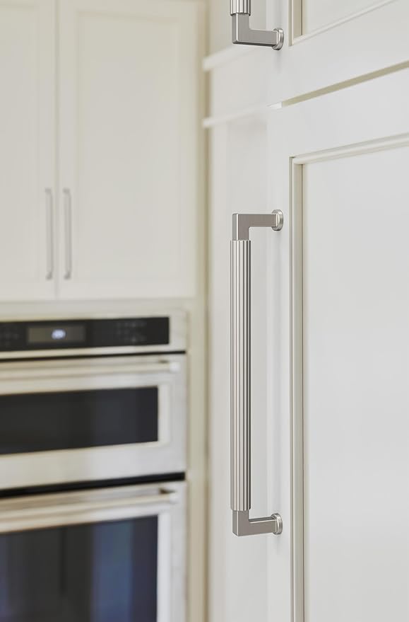 Amerock Ballard 8-13/16 inch (224mm) Center-to-Center Satin Nickel Cabinet Pull, BP37647G10