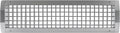 Repa Market 21" x 5" Inch Air Grille for Round Spiral Ducts - Adjustable Double Louvre Blade - Galvanized Ventilation Cover - Side Fit Round Surface Canal Ducting from 9.84" to 35.43" Inches