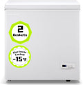 Chest Deep Freezer with 2 Hanging Baskets Electronic Control to 1℉Top Open Door Open Freezer Energy Saving Quiet Operation Perfect for Dorm, Garage and RVS, White