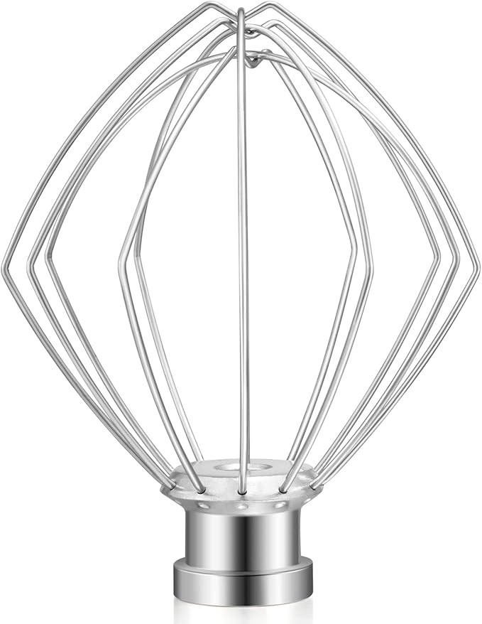 Gdrtwwh Wire Whip Attachment for KitchenAid Tilt-Head Stand Mixer,Stainless Steel Egg Cream Stirrer, Flour Cake Mayonnaise Whisk(Replace K45WW)