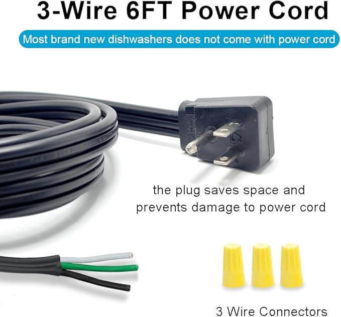 Universal Dishwasher Installation Kit,4 Ft Stainless Steel Dishwasher Hose,Burst Proof Water Supply Line with 3/8" Compression Connections
