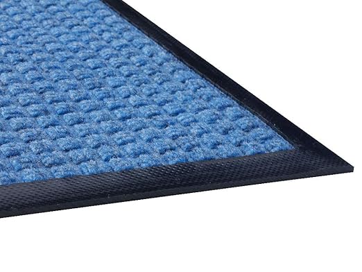 Guardian WaterGuard Indoor/Outdoor Wiper Scraper Floor Mat, Rubber/Nylon, 3'x20', Blue