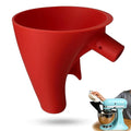 Flour Funnel for Kitchen Aid Mixer, Stand Mixer Attachment, Easy Pour No-Mess Attachment, Anti-Splash Accessory, Durable Dishwasher-Safe Baking Tool (Red)