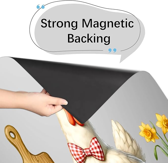 Rooster Funny Kitchen Dishwasher Magnet Cover for The Front Dishwasher Door Cover Panel Decals Magnetic Refrigerator Cover for Kitchen Farmhouse Home Decor 23 X 26 in