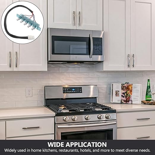 Range Hood Switch Button Replacement,5-Button Mechanical Control Panel, Size Matching Required,Manual Wiring Installation Required, Exact Size Match Needed for Traditional Push Hoods Only for Kitchen