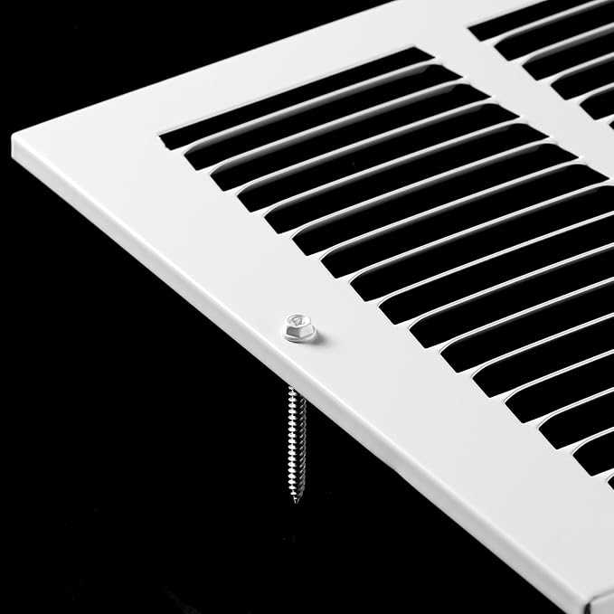 24x12 Return Air Grille(Duct Opening Size),Air Return Vent Cover,Flat Vent Cover,Rejillas De Aire Acondicionado para Casa,Return Air Grilles,Outer Dimensions:25.75"Wx13.75"H(24"Wx12"H, Duct Opening)