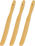 3Pcs Skinny Spurtle for Sourdough Starter, Wooden Spurtle Spatula for Cooking, Spreading, Reaching Bottom of Jar, Dough Whisk and Sour Dough Tools, Spurtles Kitchen Tools Wooden for Baking Lovers