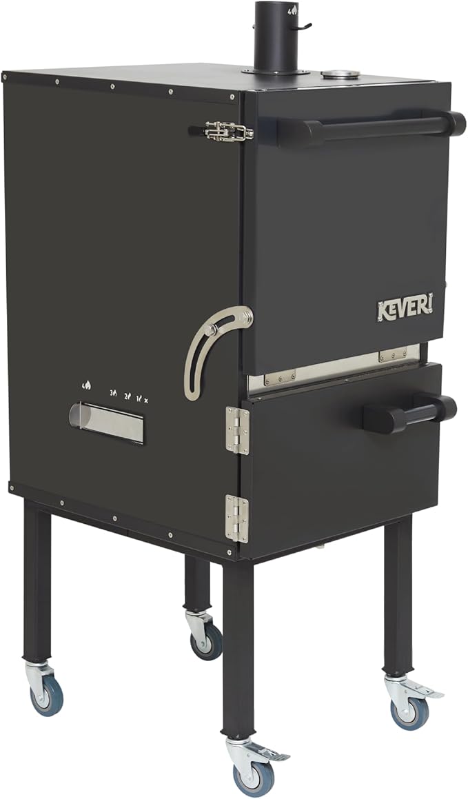 Keveri H1 Black Truffle | Multi-Purpose Charcoal Oven | Grill, Smoker, Roast, Bake, Pizza Oven