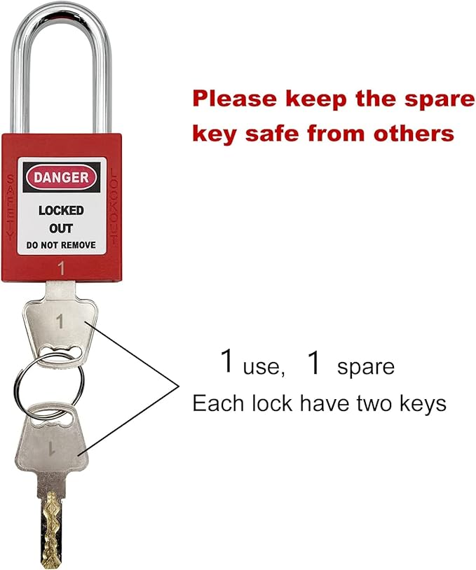 Lockout Tagout Locks, Safety Padlocks, Loto Locks Keyed Differently Lock Out Tag Out Device Plastic