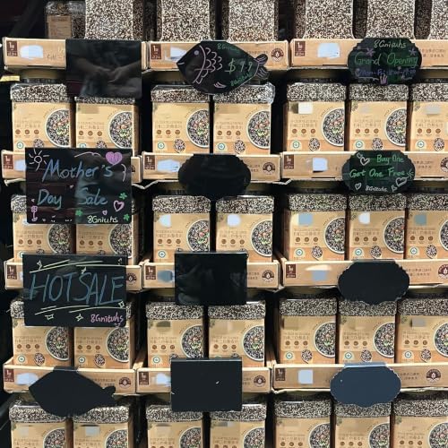 5PCS Black 15CM*9CM Hanger & Mini Chalkboard - Erasable & Write-On - Food Tags, Reserved Table Signs, Acrylic Horizontal Holder, Food Name Labels, Acrylic Chalkboard Blanks, Hanger Tags - Image 5
