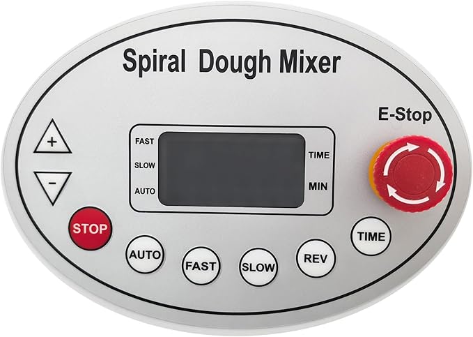 10L Commercial Dough Mixer with Dual Rotation and Dual Speed, 550W Electric Dough Kneading Machine, Time Set, Digital Display, for Bakery Pizzeria – 7.7 lbs Capacity