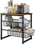 Microwave Storage Rack Microwave Oven Rack Stand Kitchen Counter Top Organizer Counter Toaster Storage Stand Dish Rack Utility Organizer Shelf Stand/30.5Cm, 51.5Cm