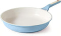 SENSARTE Nonstick Ceramic Frying Pan 11-Inch, Healthy Non Toxic Skillet, Induction Compatible Omelet Pan with Heat Resistant Handle, PFAS-Free, Blue