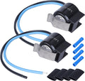 5303918214 Refrigerator Defrost Thermostat, 2set/pack Equal quality, Exact use for Frigidaire，Electrolux，Kenmore (Perfect replacement AP2150145 PS469522 AH469522 EA469522, 75303918214, 892545)