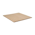 Outwater 4ft Wide x 8ft High x 5/32in Thick Unfinished White Oak Veneer Decorative Wall Tambour Panel with 1in Slats – Flexible and Customizable for Interior Applications