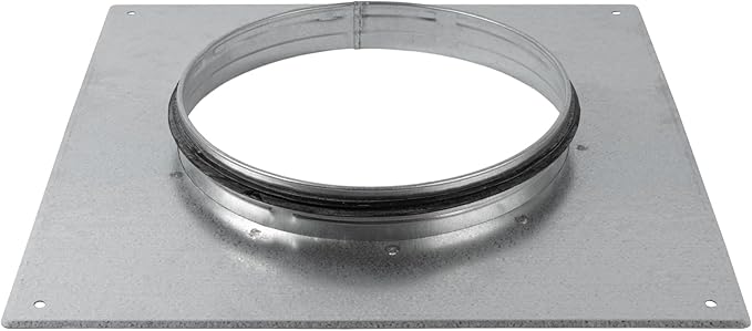 Repa Market 8 Inch Round Duct Flange/Galvanized Steel with Rubber Gasket/Wall or Ceiling Mount Adapter/for Dryer Hose & HVAC/Heavy Duty Air Return, Heating Cooling Exhaust Ventilation Cover