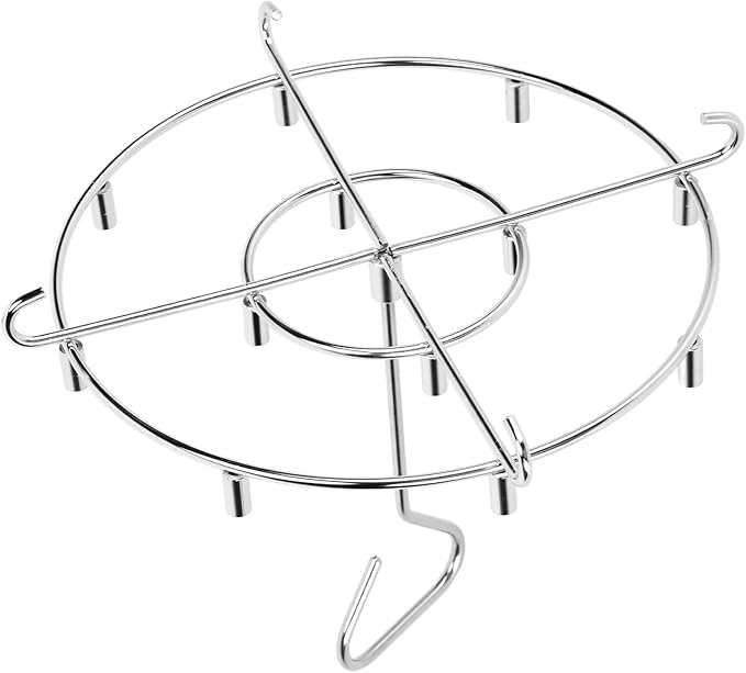 304 Stainless Steel Skewer Stand Set, Multifunction Grill and Dehydration Rack, Fryer Accessories for Pinxia - Food Grade Safety, Durable Design, Ideal for Barbecue and Air Fryer (6QT)