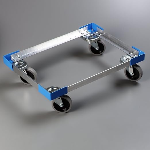 Carlisle FoodService Products Cateraide Dolly for PC300N Pan Carriers with Reinforced Corners for Catering and Events, Aluminum, 23.75 x 17.38 Inches, Silver