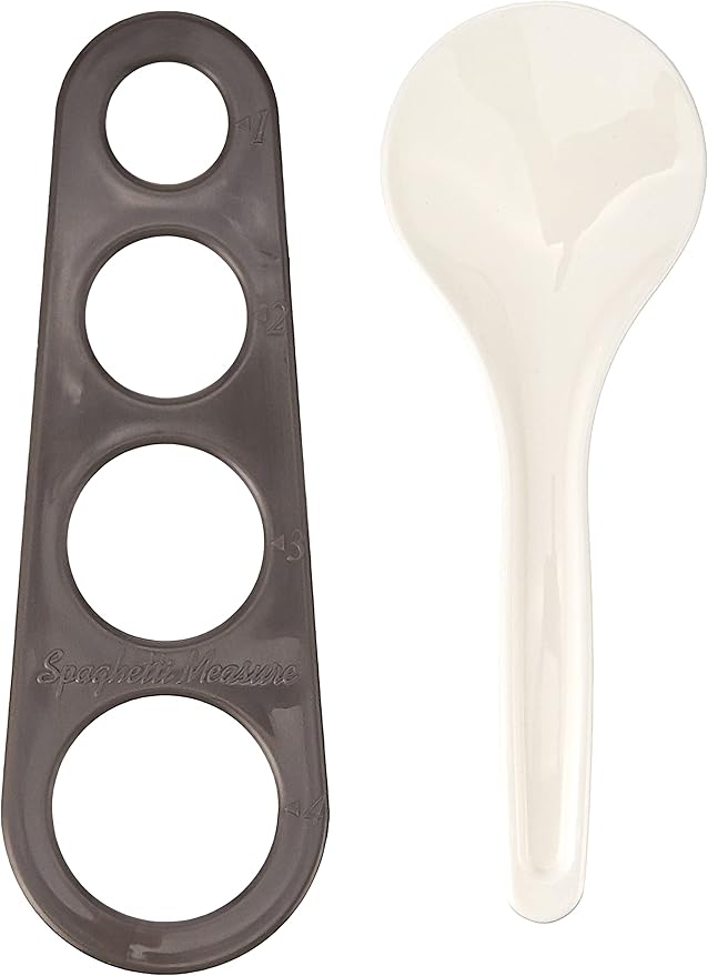 Prep Solutions by Progressive Microwaveable Rice and Pasta Cooker-17 Piece Set Includes Measuring Spoons and Cups, Rice Paddle, Steaming Insert, Pasta Measurer and Locking Lid-12 Cup Capacity BPA FREE, Gray